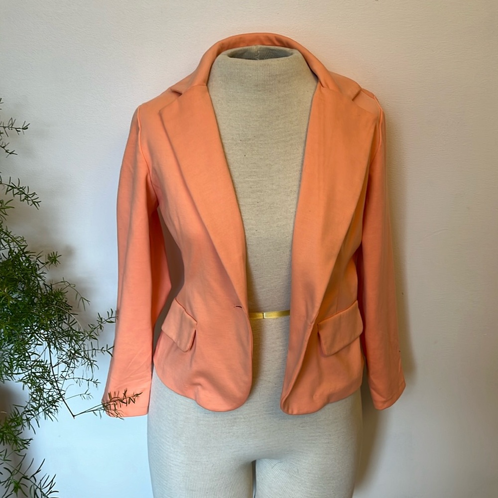 Vintage Stretchy Peach Blazer